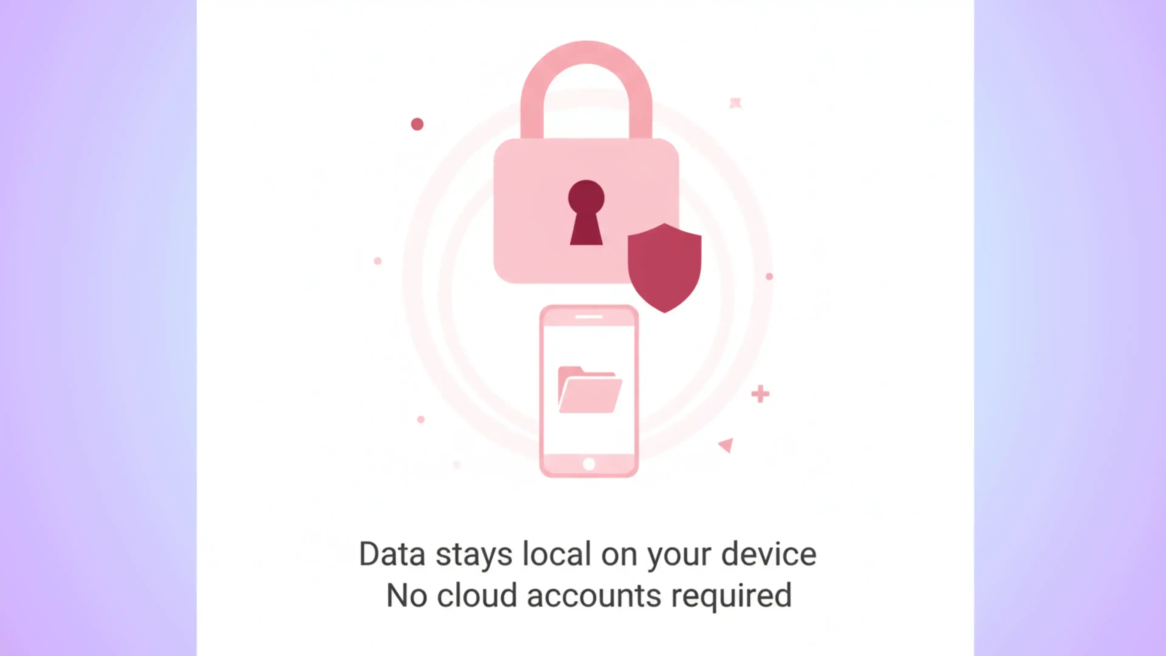 Local storage screenshot